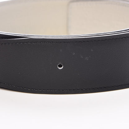 Hermes Togo 42mm Belt Strap 100 Black Gris Perle 6 of 8