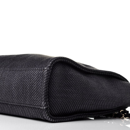 Chanel Mixed Fibers Calfskin Mini Deauville Tote Black 7 of 8