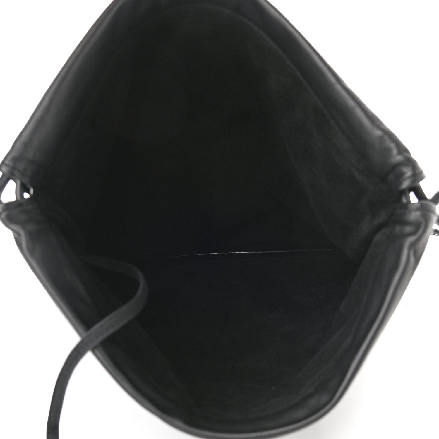 Saint Laurent Lambskin Teddy Drawstring Backpack 6 of 8