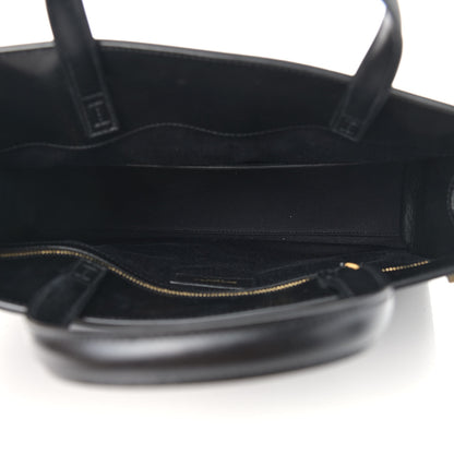 Saint Laurent Calfskin Small Manhattan Shopper Tote Black 5 of 10