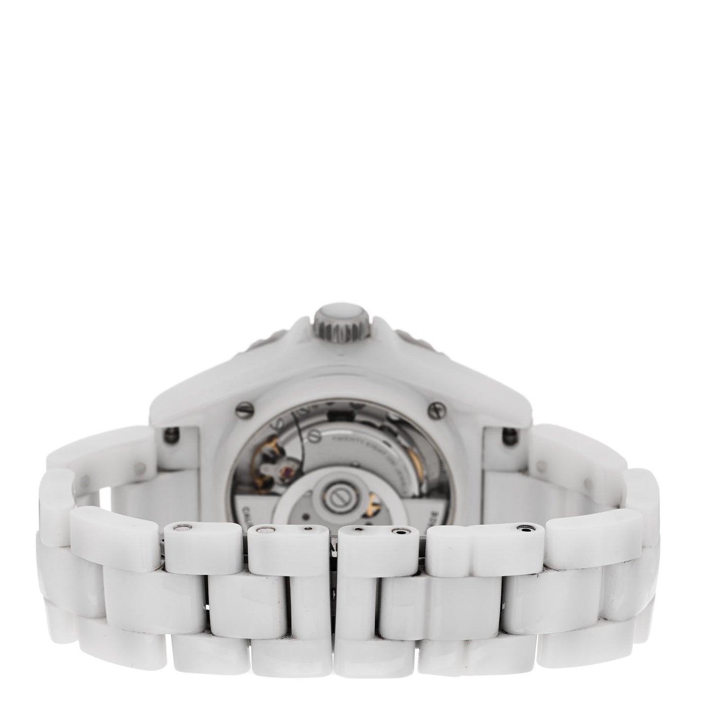 Stainless Steel Ceramic Diamond 38mm J12 Automatic Watch White