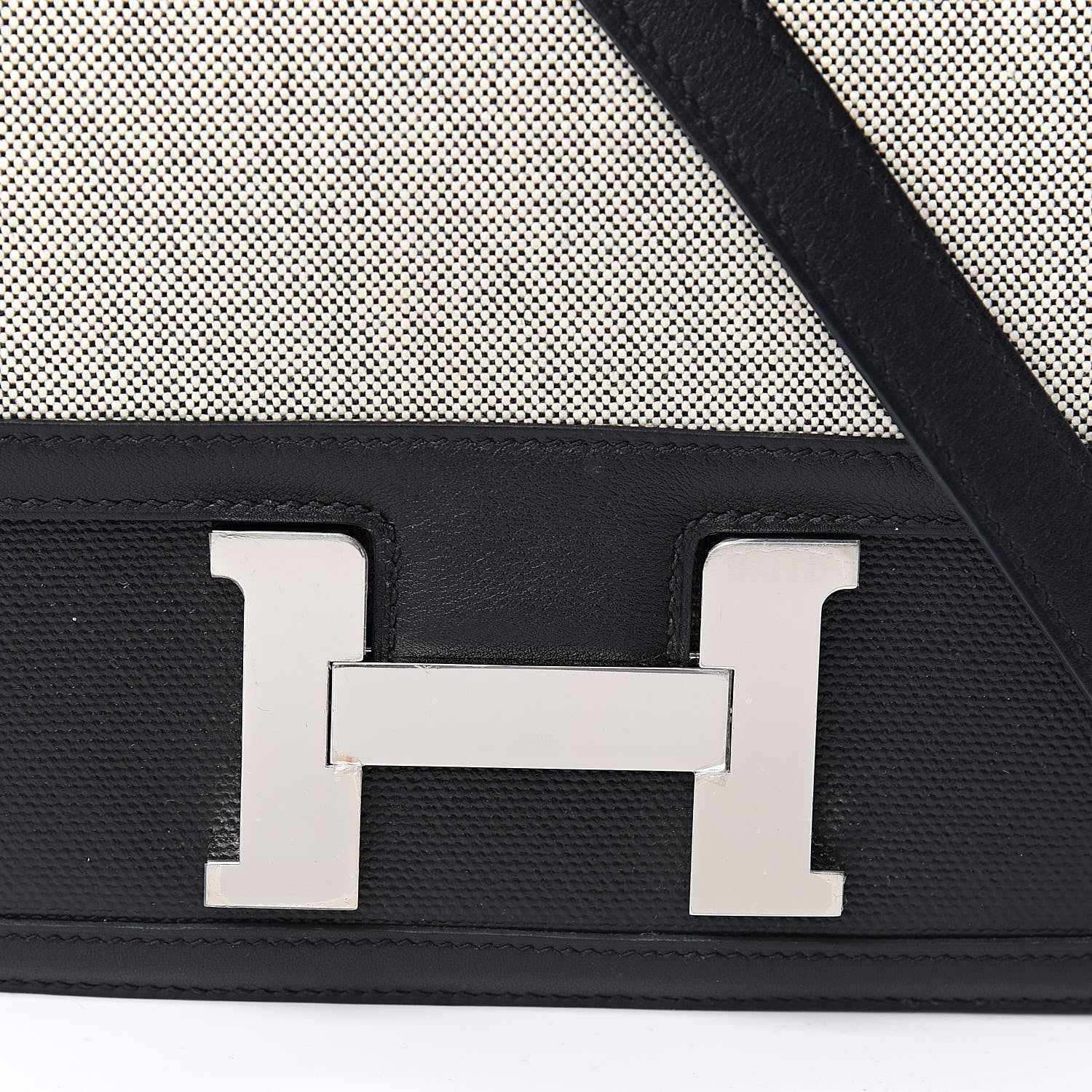 Hermes Swift Toile Constance 24 Black Ecru 20 of 21