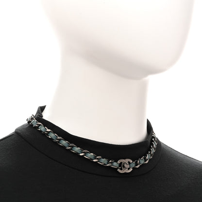 Chanel Lambskin CC Turnlock Choker Necklace Navy Blue 2 of 6