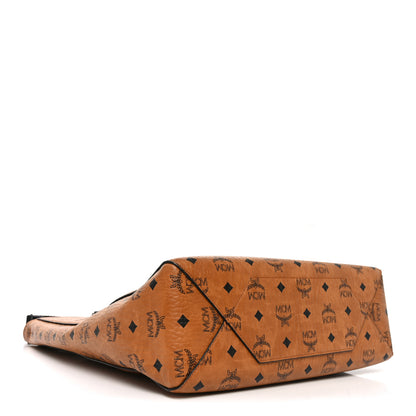MCM Visetos Klassik Tote Cognac Black 4 of 9