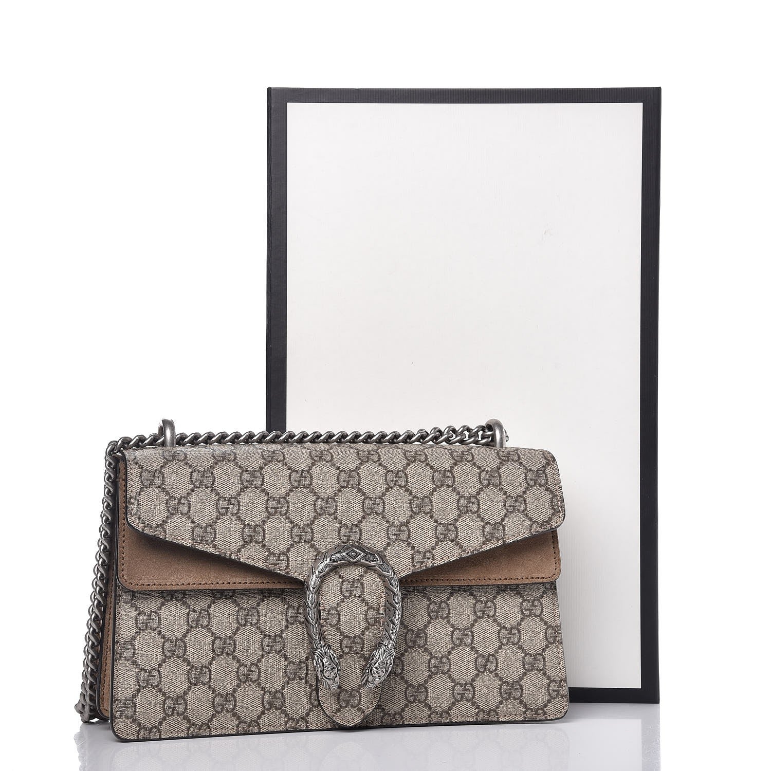Gucci GG Supreme Monogram Small Dionysus Shoulder Bag Taupe 10 of 10