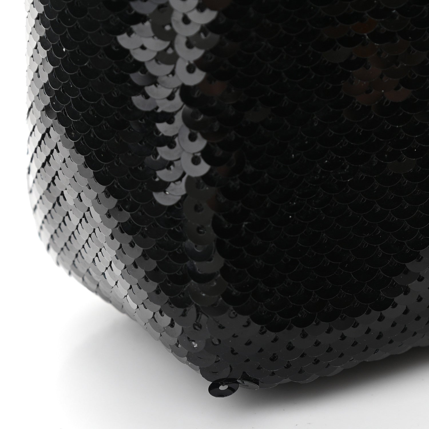 Prada Paillettes Sequin Mini Re-Edition 2000 Bag Black White 9 of 9