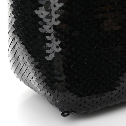 Prada Paillettes Sequin Mini Re-Edition 2000 Bag Black White 9 of 9