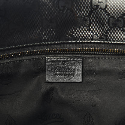 Gucci Imprime Monogram Medium Zippered Shopping Tote Black 6 of 13