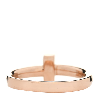 Tiffany 18K Rose Gold Diamond 2.5mm T T1 Ring 50 5.5 3 of 5