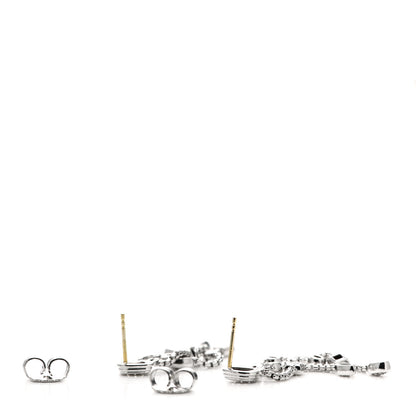 David Yurman Sterling Silver Diamond Confetti 3 Row Tassel Earrings 3 of 4