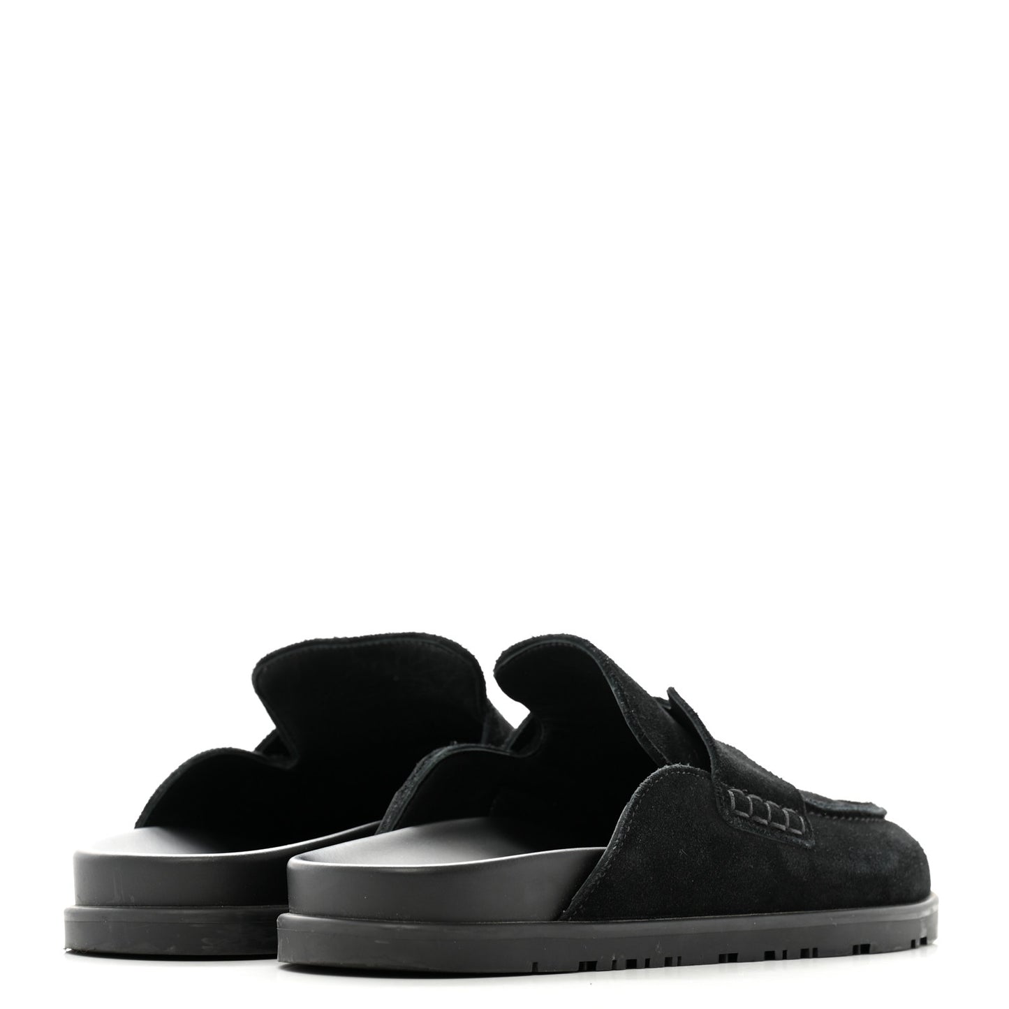 Suede Calfskin Go Mules 37 Black