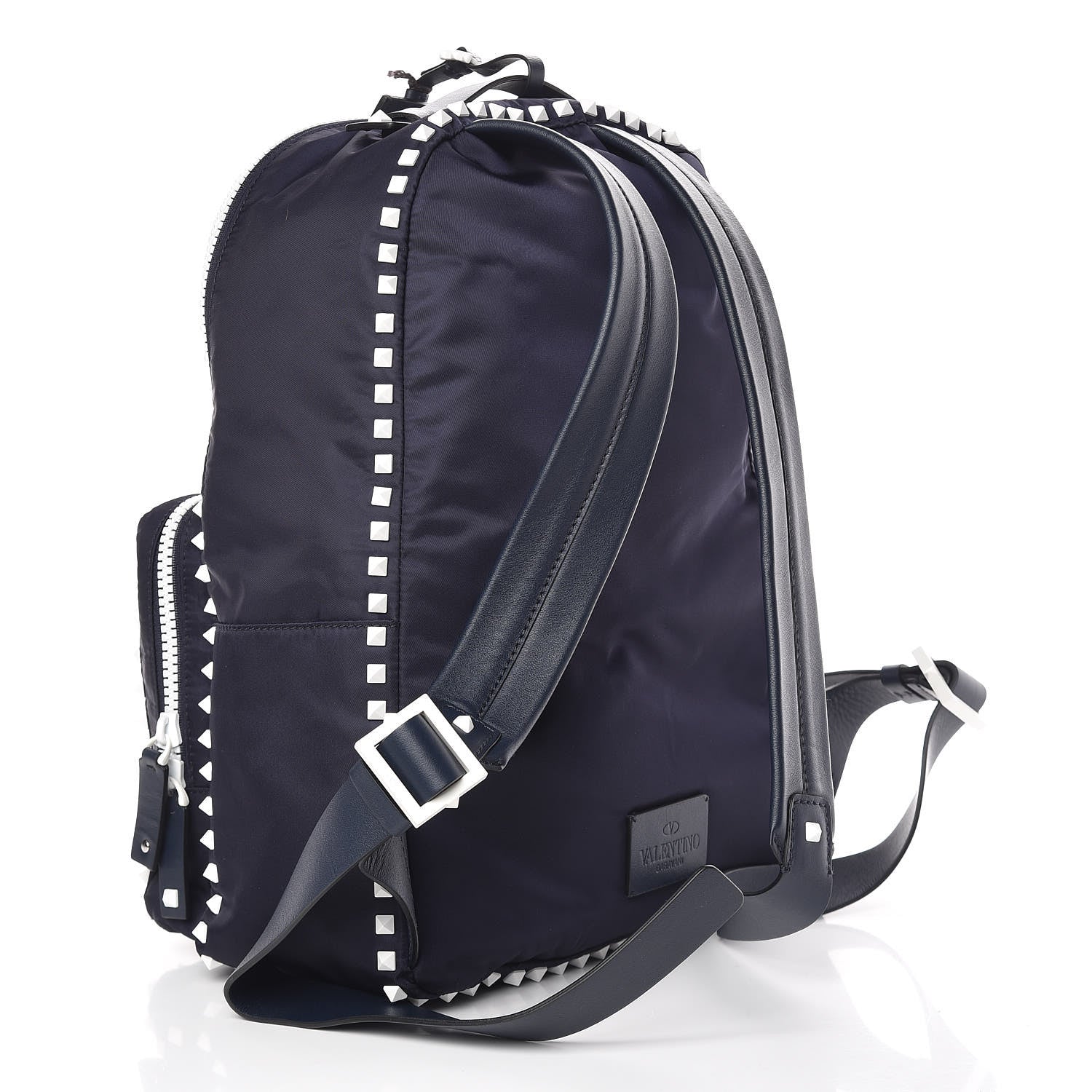 Valentino Garavani Nylon Free Rockstud Backpack Marine 3 of 10