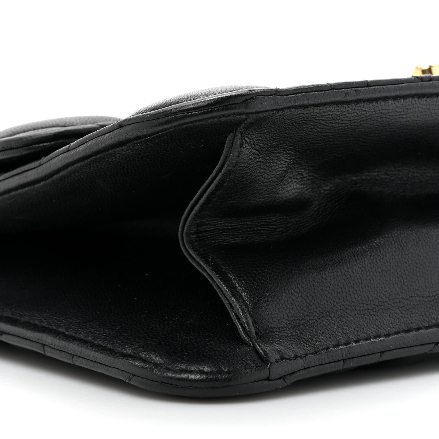Lambskin Cannage Miss Dior Promenade Pouch Black