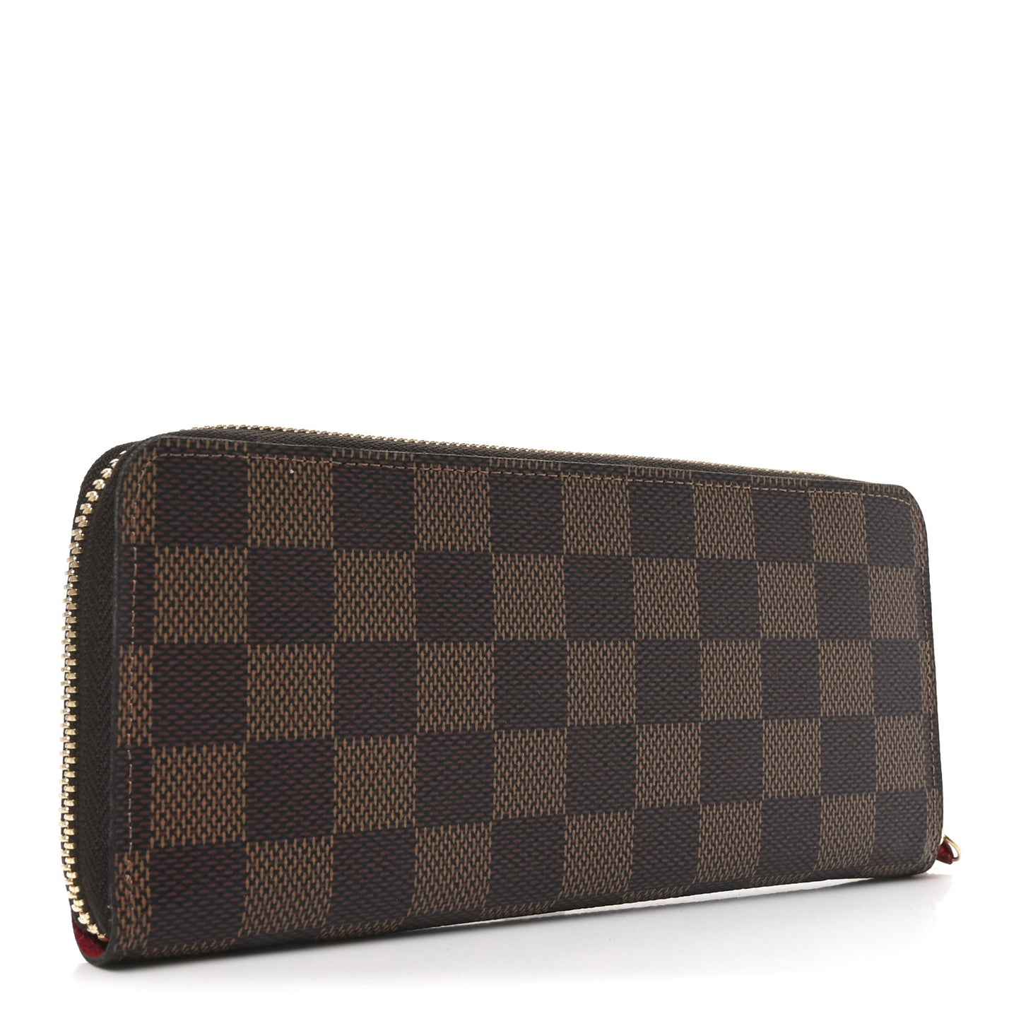 Damier Ebene Clemence Wallet Cherry
