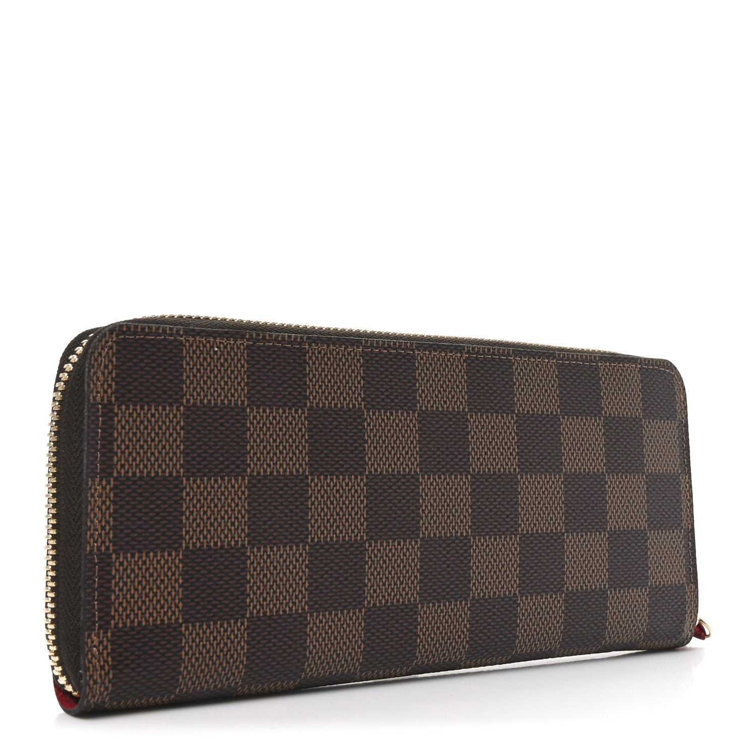Louis Vuitton Damier Ebene Clemence Wallet Cherry 3 of 6