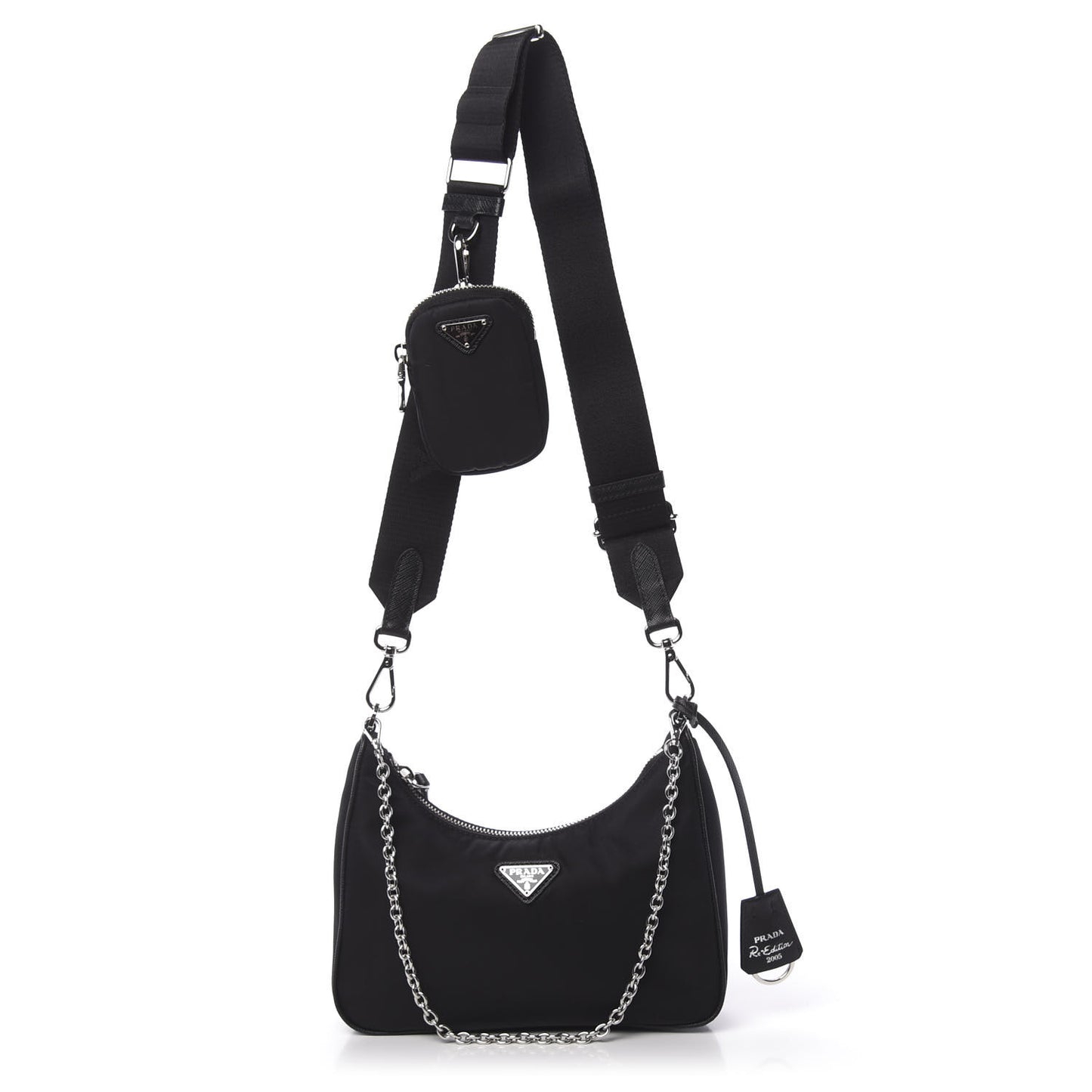Nylon Re-Edition 2005 Shoulder Bag Black