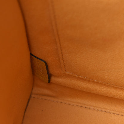 Celine Drummed Calfskin Nano Luggage Ocre 9 of 16