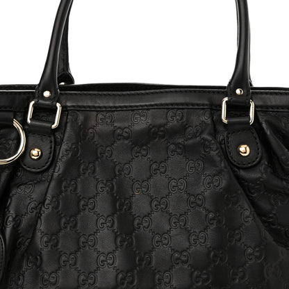Gucci Guccissima Medium Sukey Top Handle Tote Black 8 of 14