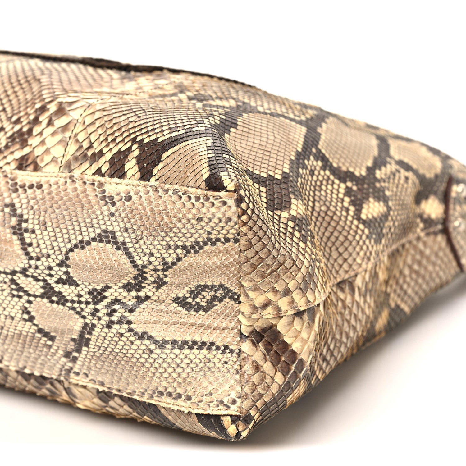 Prada Snakeskin Logo Sacca Hobo Roccia 9 of 9