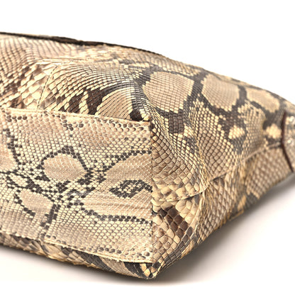 Prada Snakeskin Logo Sacca Hobo Roccia 9 of 9