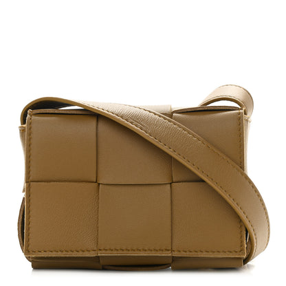 Bottega Veneta Lambskin Maxi Intrecciato Extra Mini Cassette Crossbody Bag Acorn 1 of 9