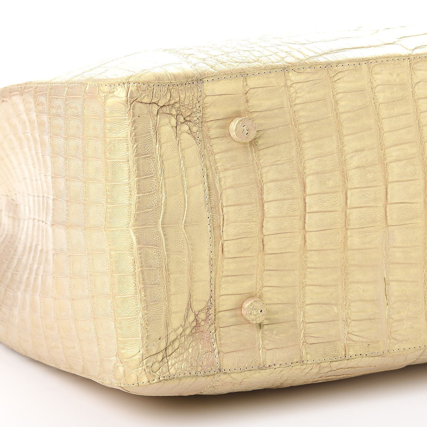 Crocodile Tote Gold