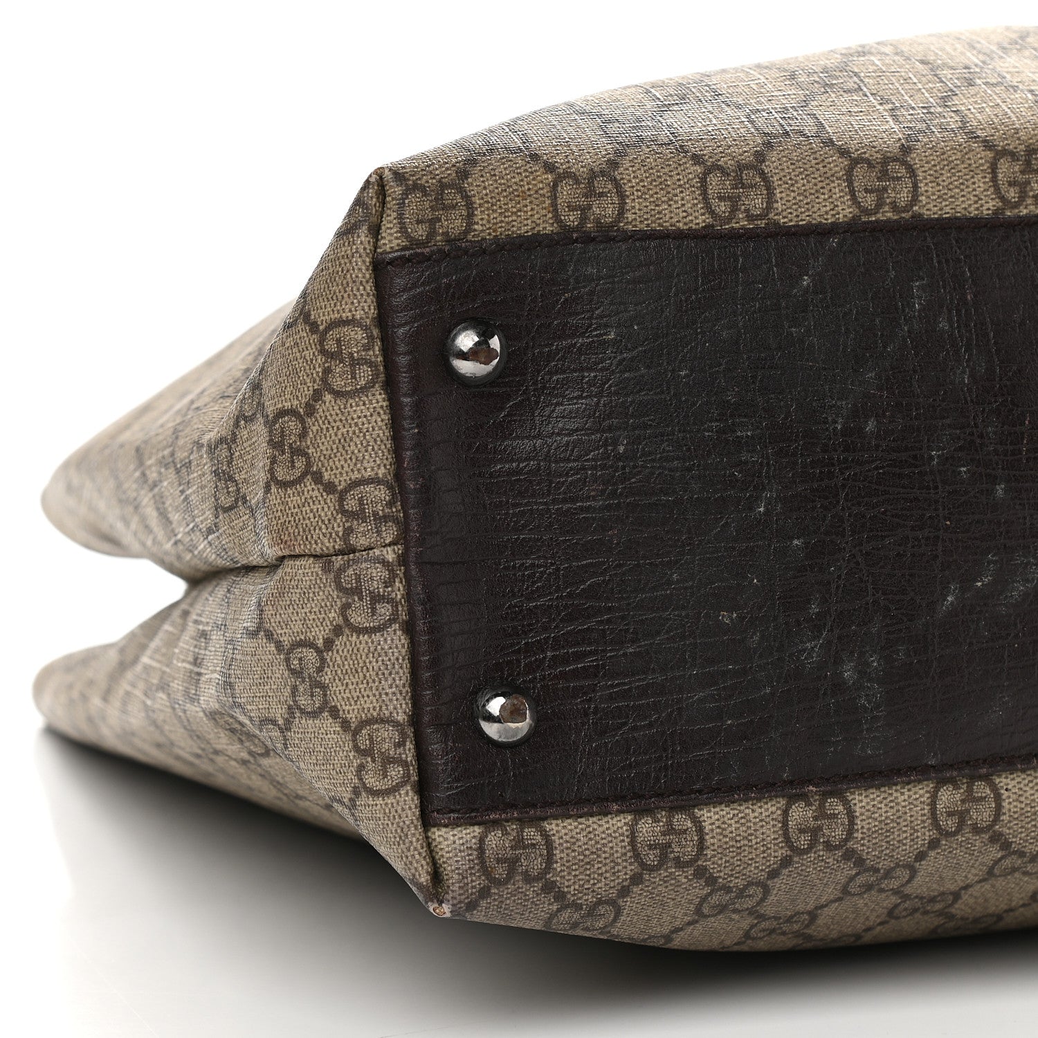 Gucci GG Plus Monogram Small Vertical Tote Dark Brown 8 of 14
