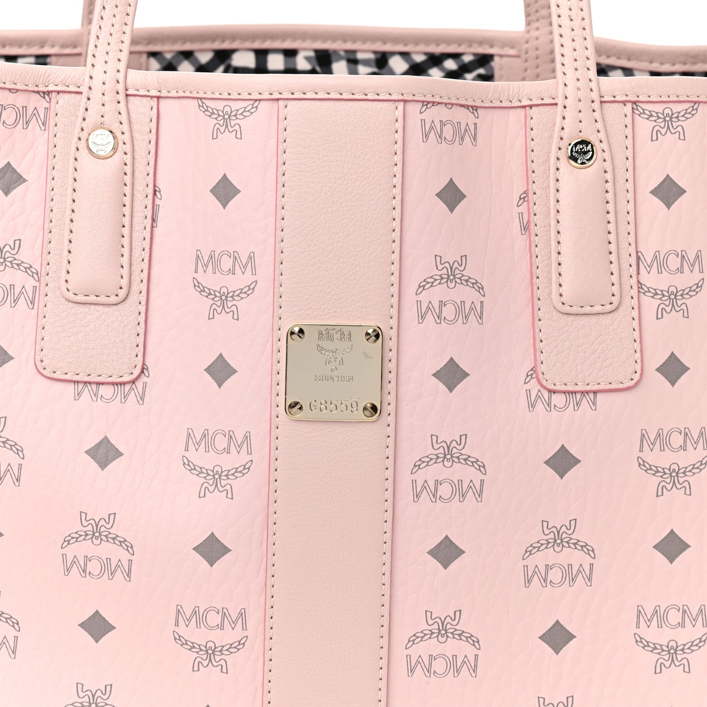 Visetos Medium Liz Reversible Shopper Tote Powder Pink