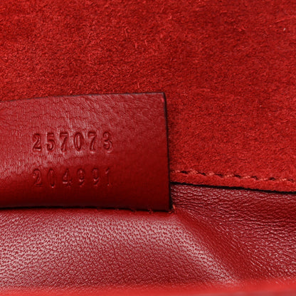Gucci Patent Microguccissima Small Broadway Clutch Red 7 of 10