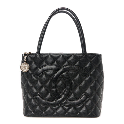 Chanel Caviar Quilted Medallion Tote Black 1 of 10