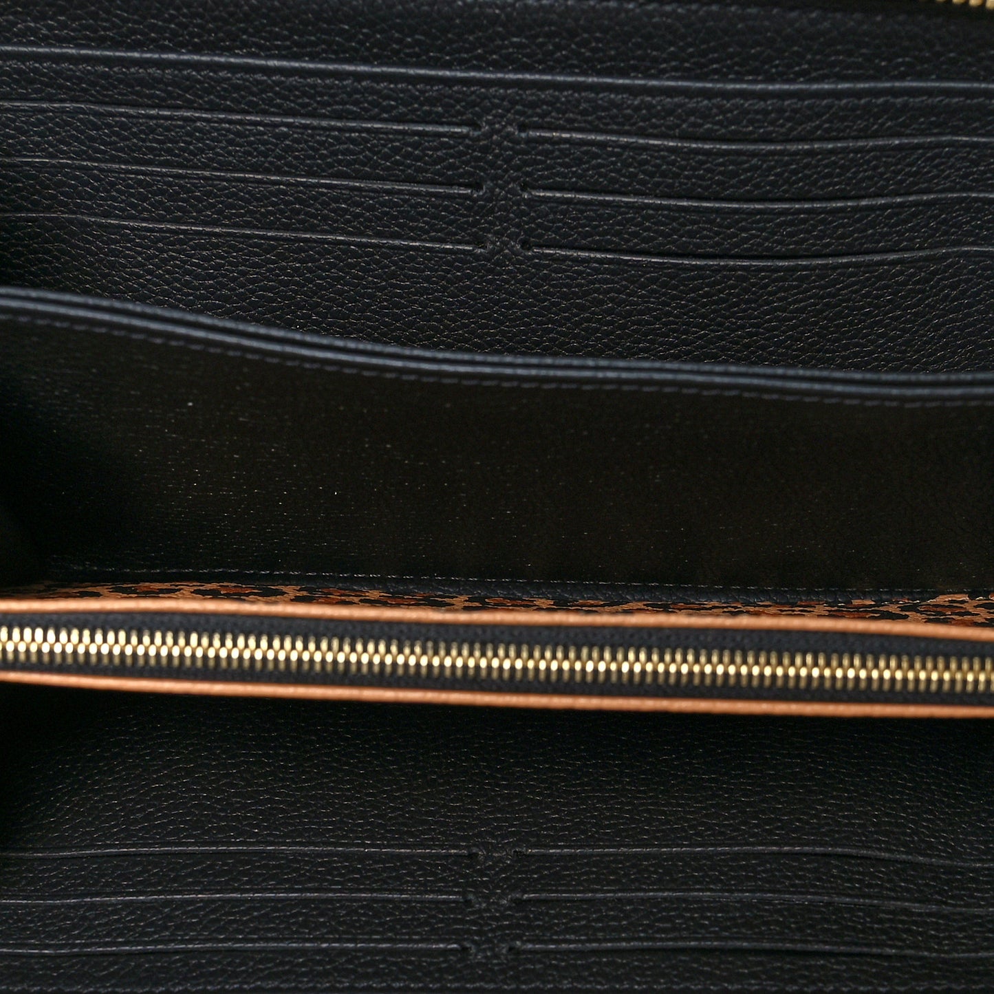 Empreinte Monogram Giant Wild At Heart Zippy Wallet Black