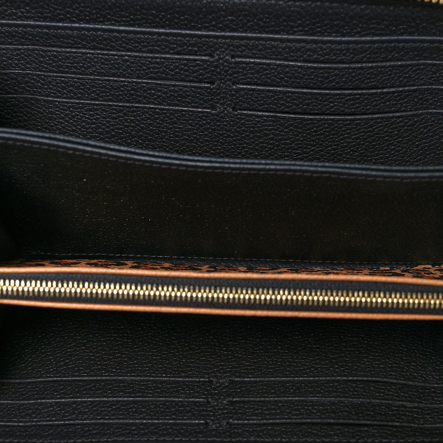 Louis Vuitton Empreinte Monogram Giant Wild At Heart Zippy Wallet Black 5 of 7
