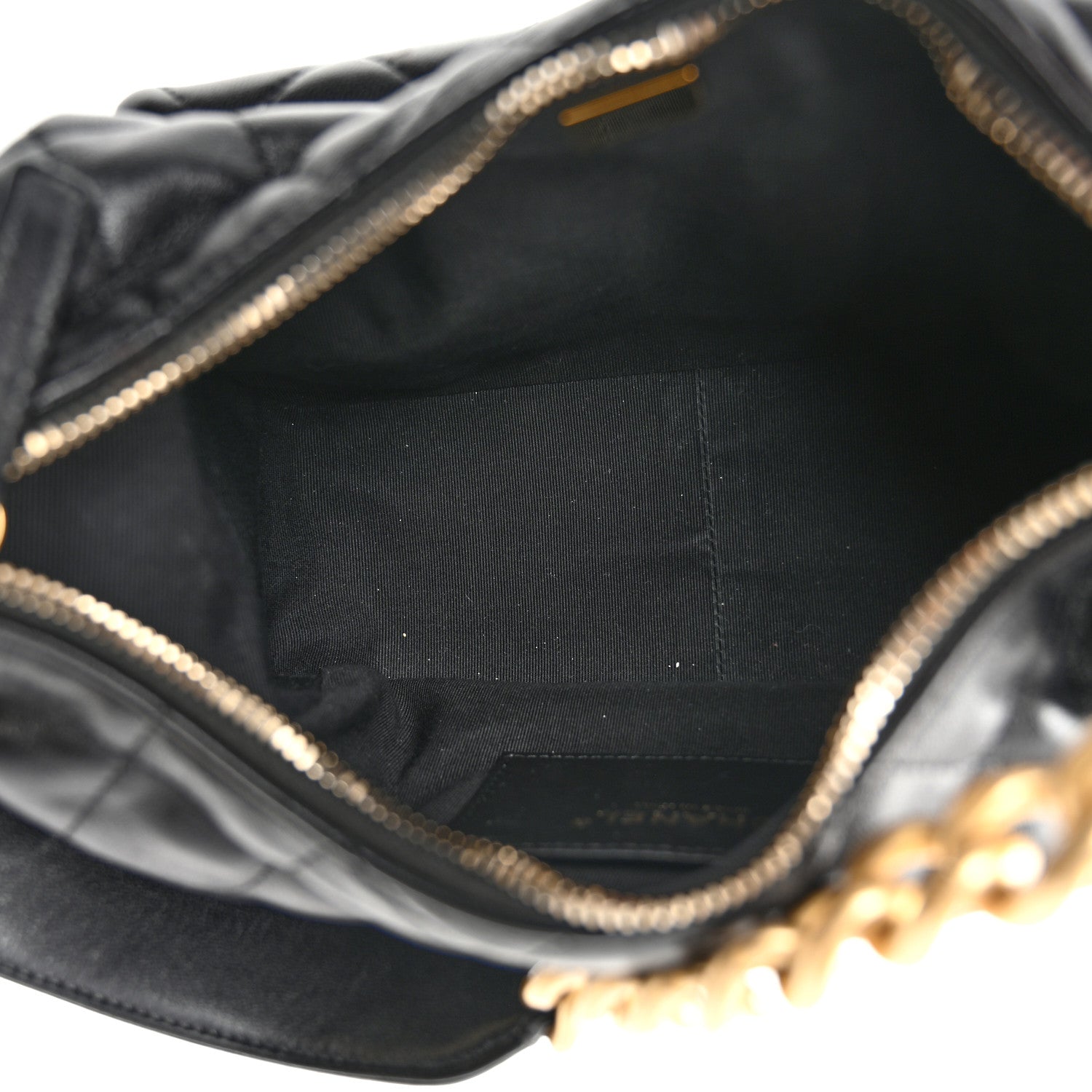 Chanel Shiny Lambskin Quilted Trendy Pockets Hobo Black 5 of 10