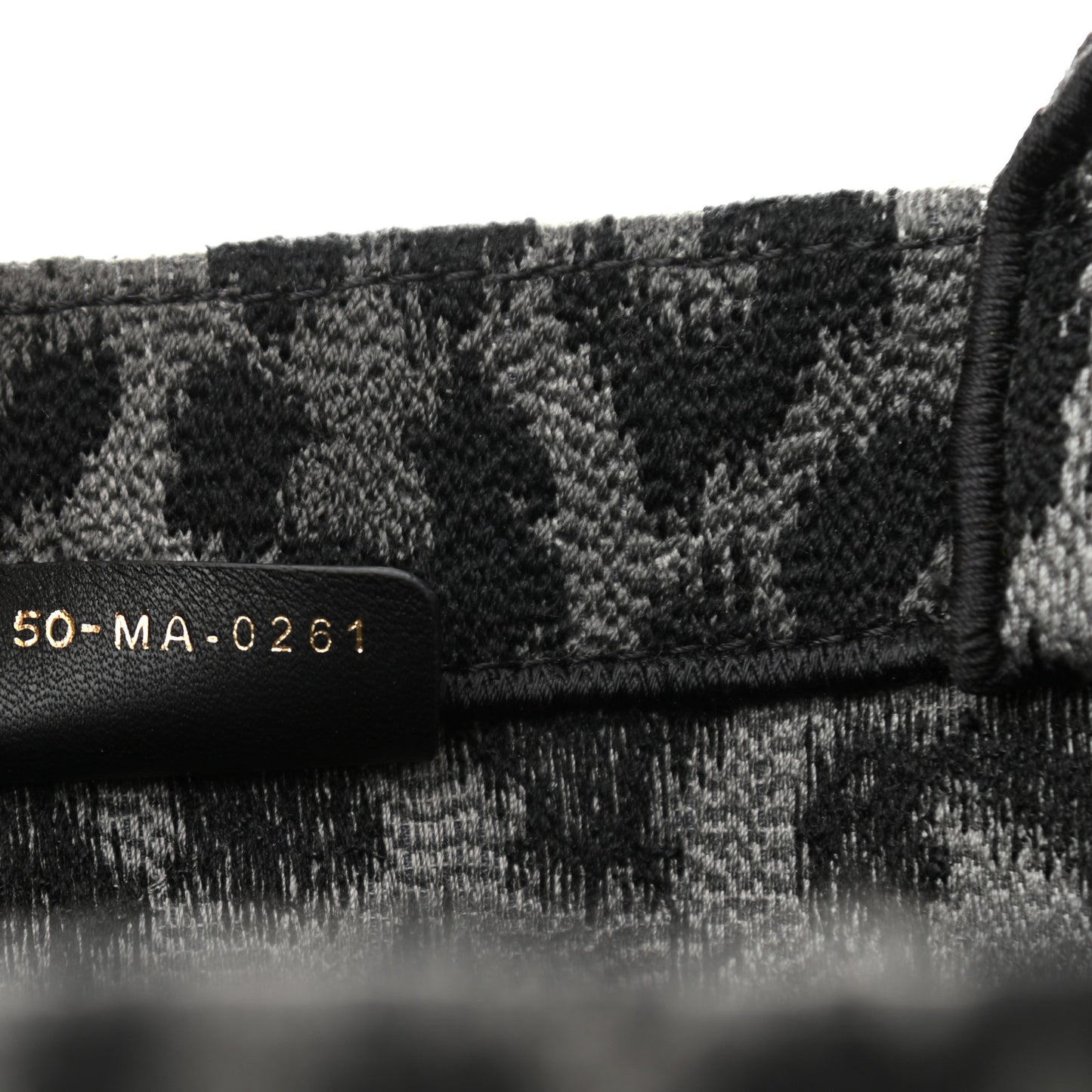 Canvas Embroidered Large Leopard Book Tote Grey