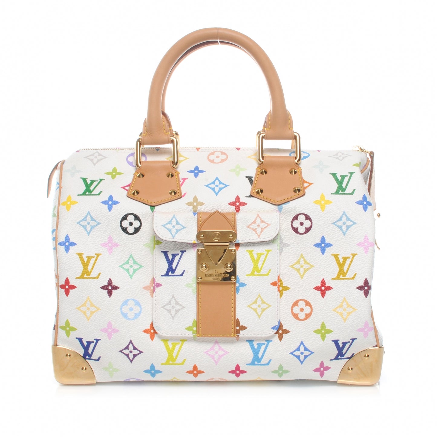 Monogram Multicolor Speedy 30 White