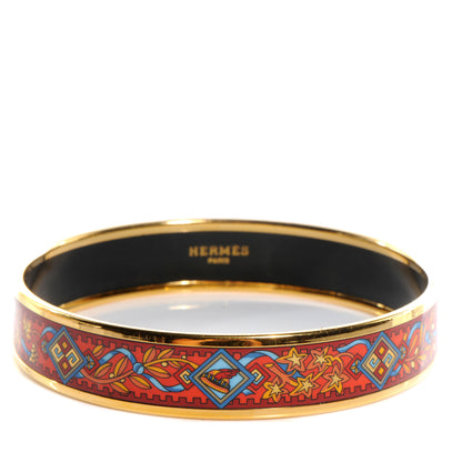 Hermes Enamel Printed Pilgrim Medium Bracelet 70 1 of 5