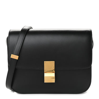 Celine Box Calfskin Medium Classic Box Flap Bag Black 1 of 9