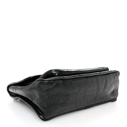 Saint Laurent Crinkled Calfskin Matelasse Monogram Medium Niki Chain Satchel Black 4 of 10