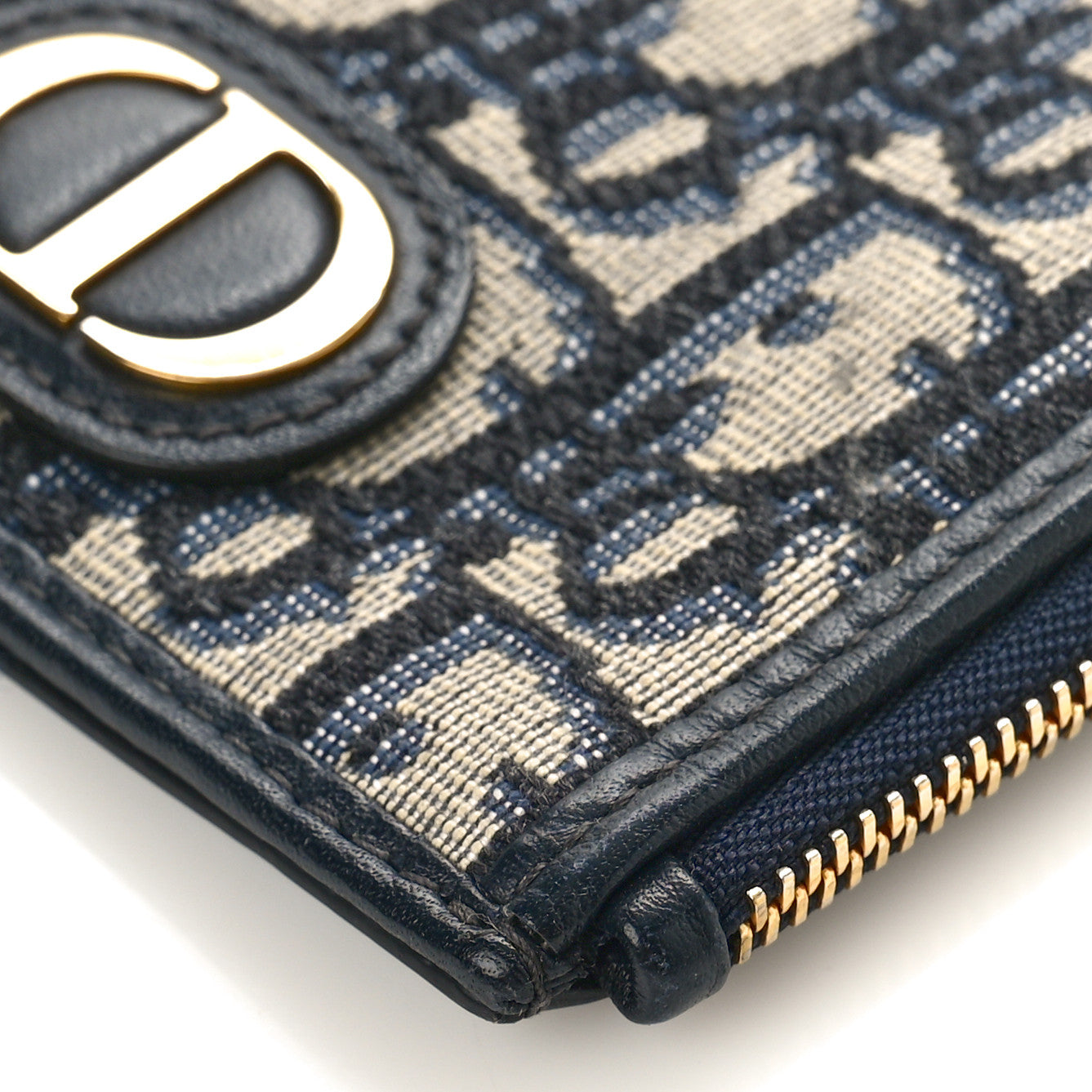 Christian Dior Oblique 30 Montaigne Long Wallet Blue 7 of 7