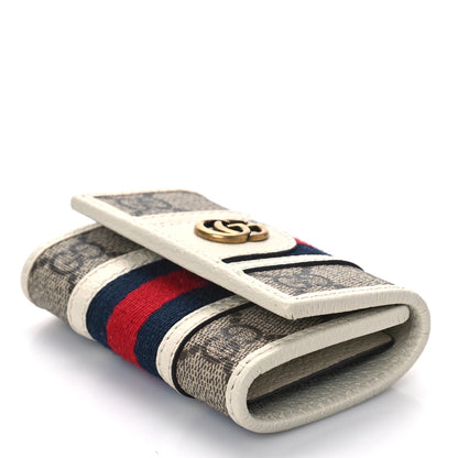 Gucci GG Supreme Monogram Web Ophidia 6 Key Holder Case Beige Mystic White 4 of 11