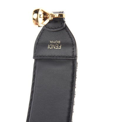 Fendi Calfskin Sequin FF Strap You Black Gold 4 of 4