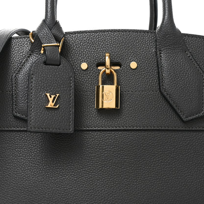 Louis Vuitton Taurillon City Steamer MM Gris 7 of 9