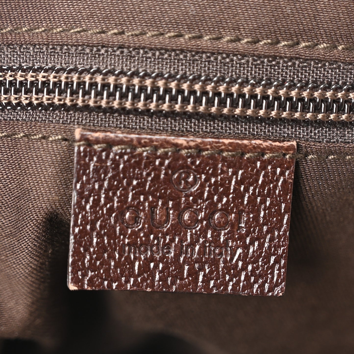 Monogram Web Medium Flat Messenger Bag Brown