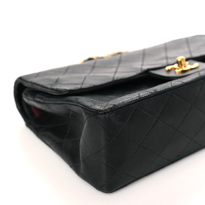 Chanel Lambskin Quilted Medium Double Flap Black 8 of 11
