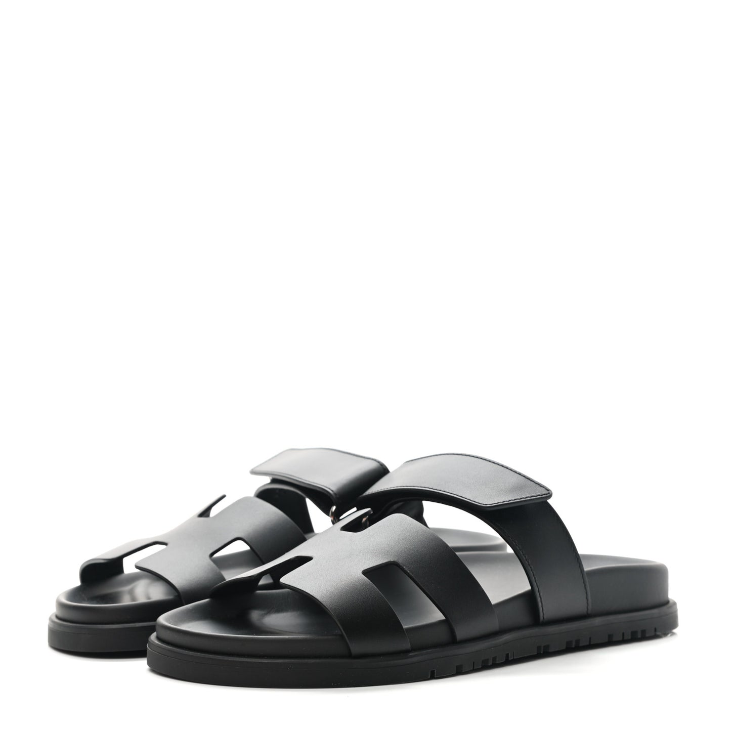 Calfskin Womens Chypre Sandals 36.5 Black