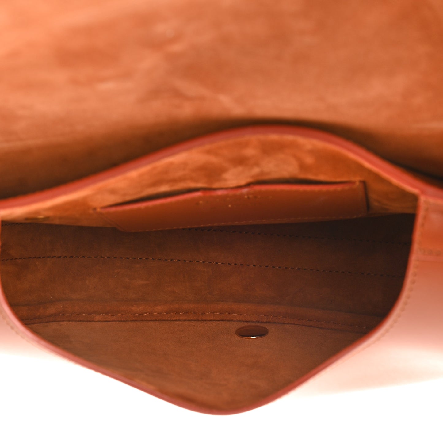Box Calfskin Medium Bobby Flap Dark Tan