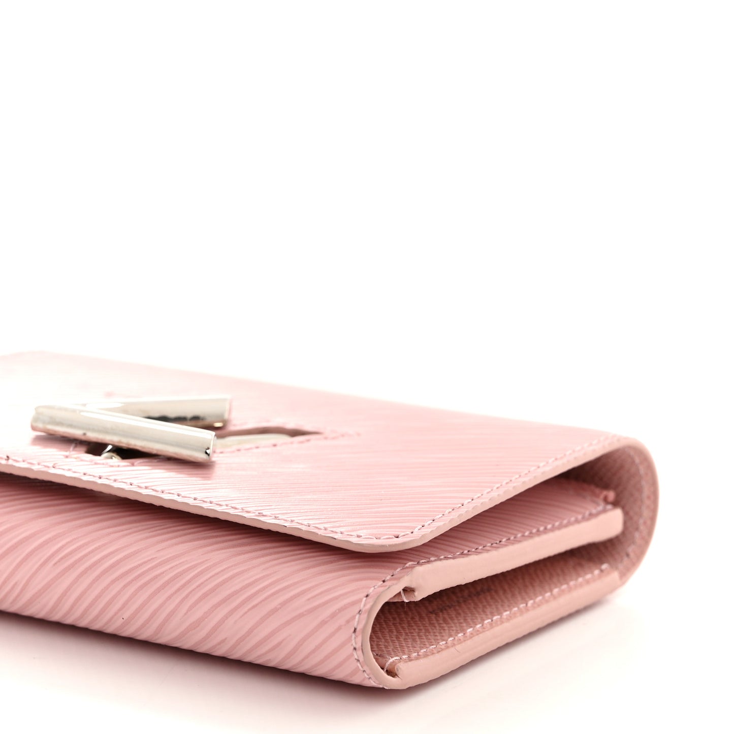 Epi Twist Compact Wallet Rose Ballerine