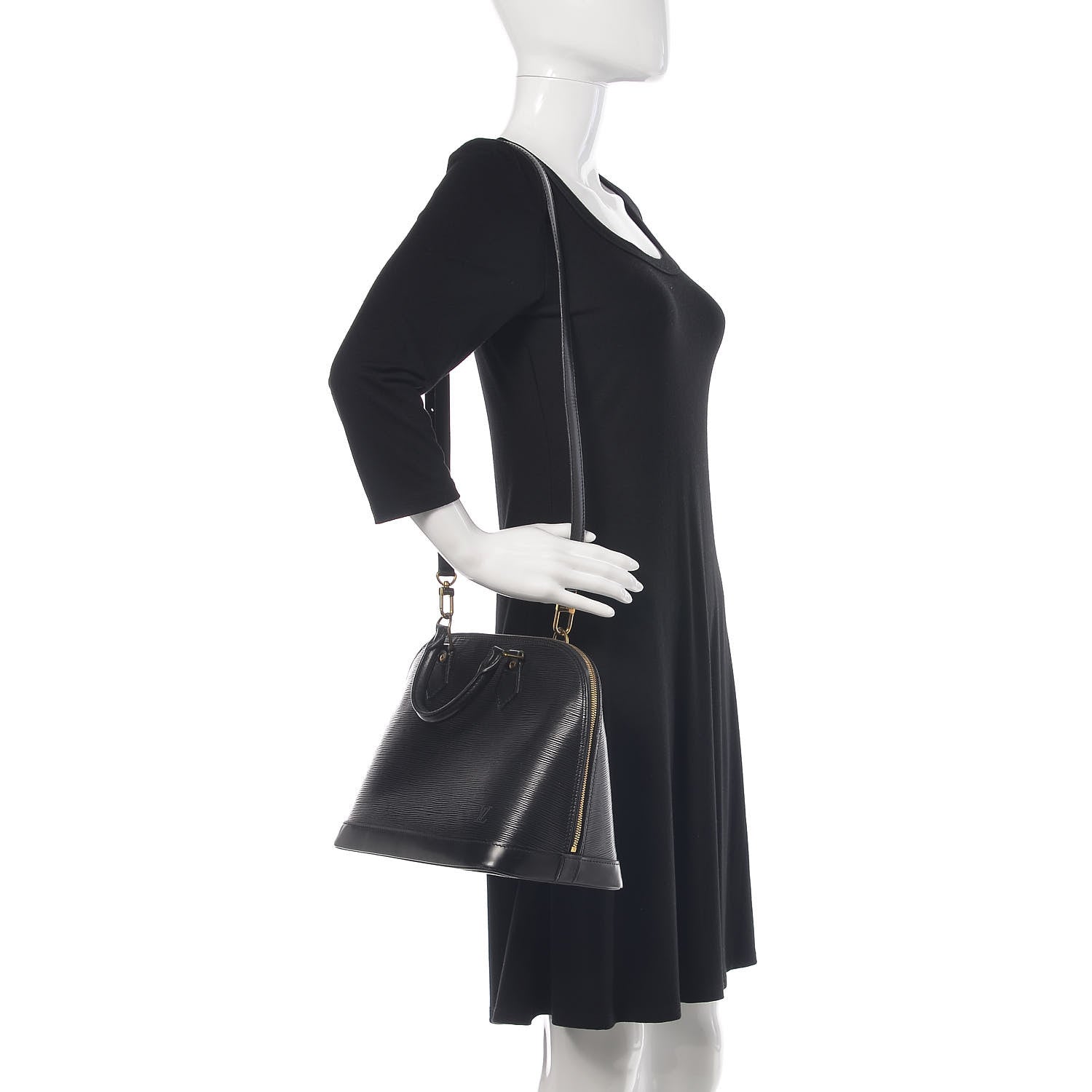 Louis Vuitton Epi Alma PM Black 2 of 13