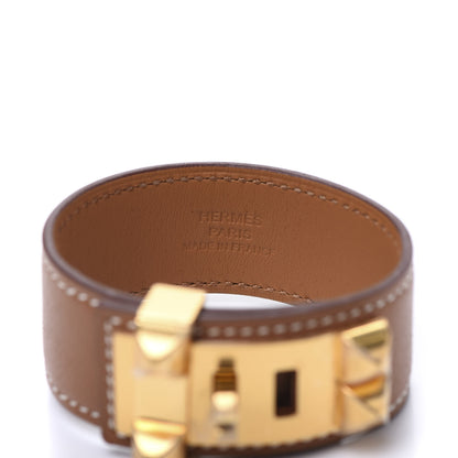Hermes Madame Calfskin Collier de Chien 24 Bracelet T2 Gold 4 of 7
