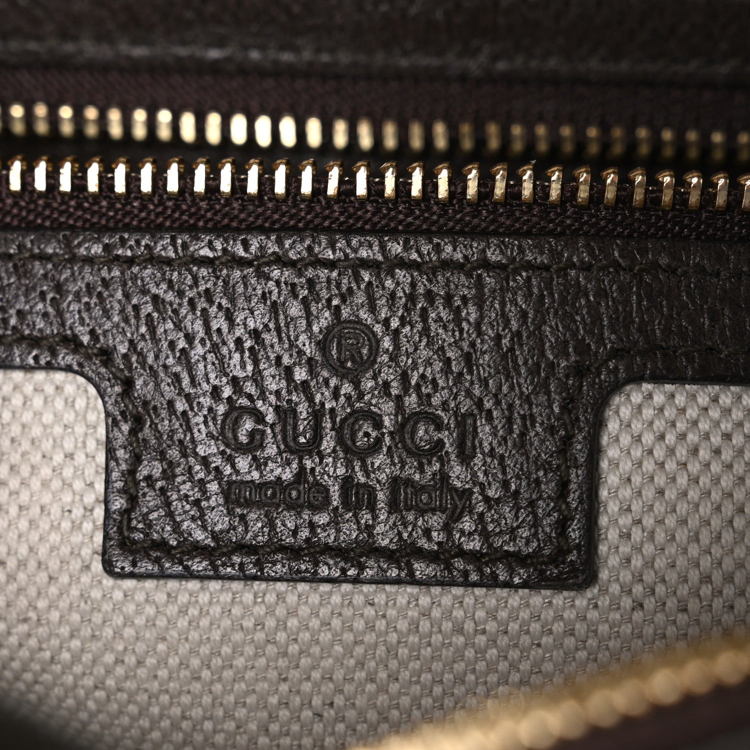 Gucci GG Supreme Monogram Textured Dollar Calfskin Web Studded Mini Ophidia Flap Shoulder Bag Beige Ebony New Acero 6 of 12